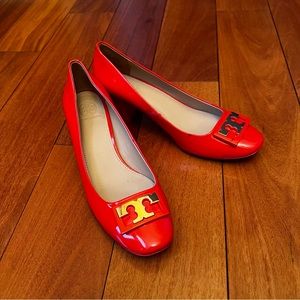 Pink Patent Leather Tory Burch Heels